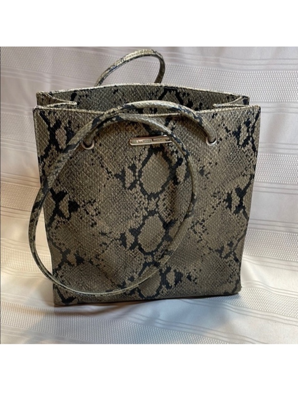 Nine West Snake-Print Shoulder Bag